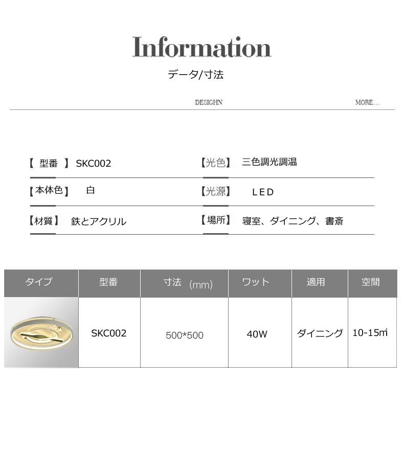 天井照明
